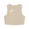 Women's Crewneck Crop F.A.T Star Tank Top Khaki