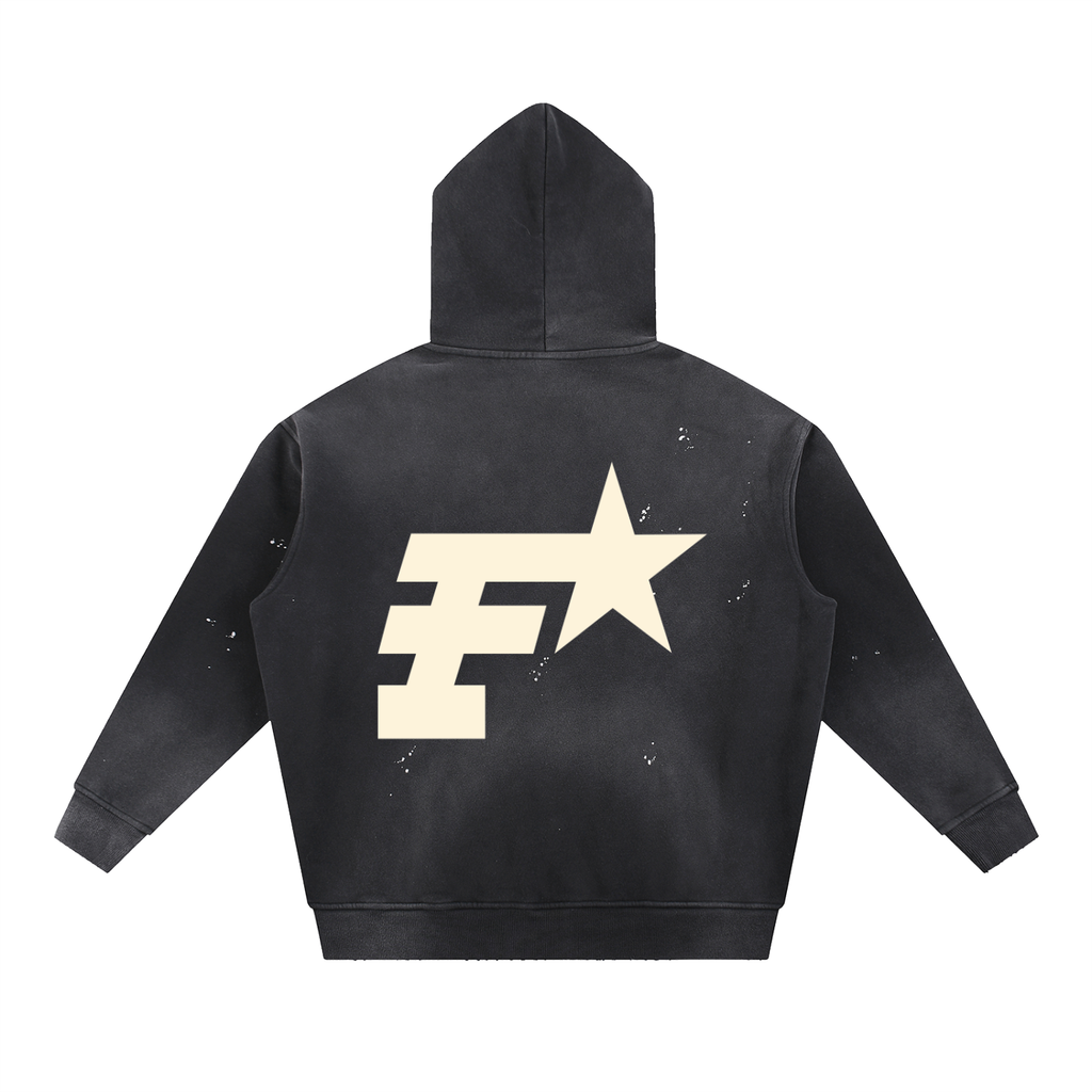 F.A.T Star Frayed Fleece Hoodie #1